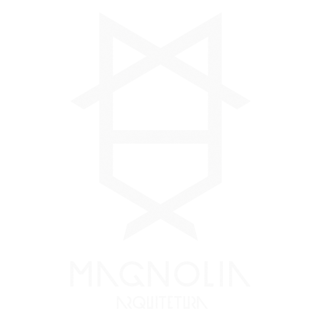 logo branco magnolia arquitetura